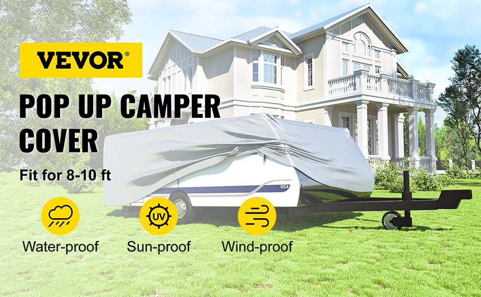 USA Flag Lined Vinyl Trailer Popup Camper Tire Cover Fits 8-10 Inch Rim