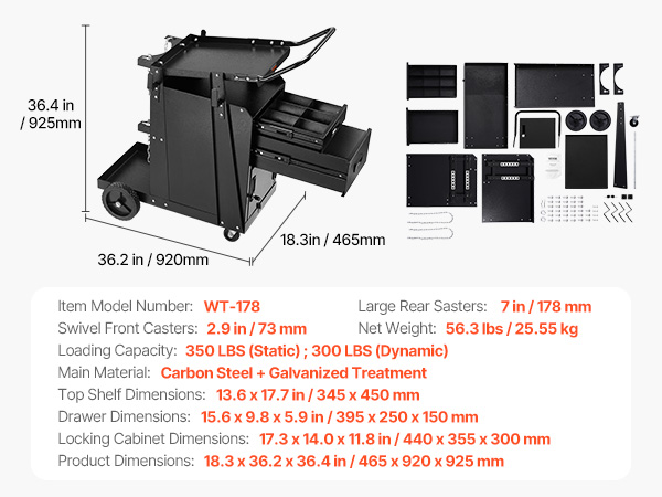 Welding Cart A100 1.11 M