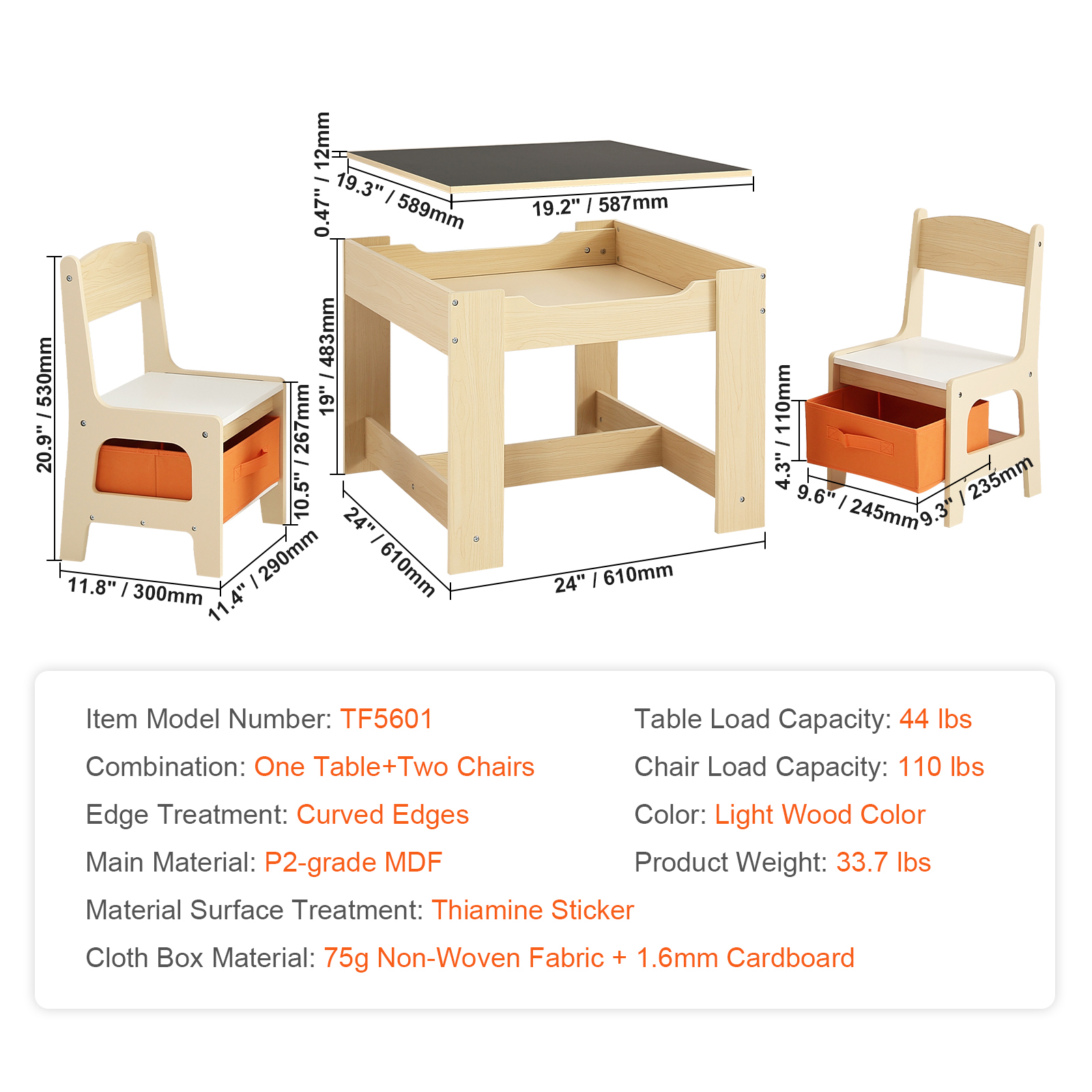 Kids Table and 2/4 Chairs/Bench Set Wooden/Toddler/Height Adjustable Craft - Picture 33 of 62