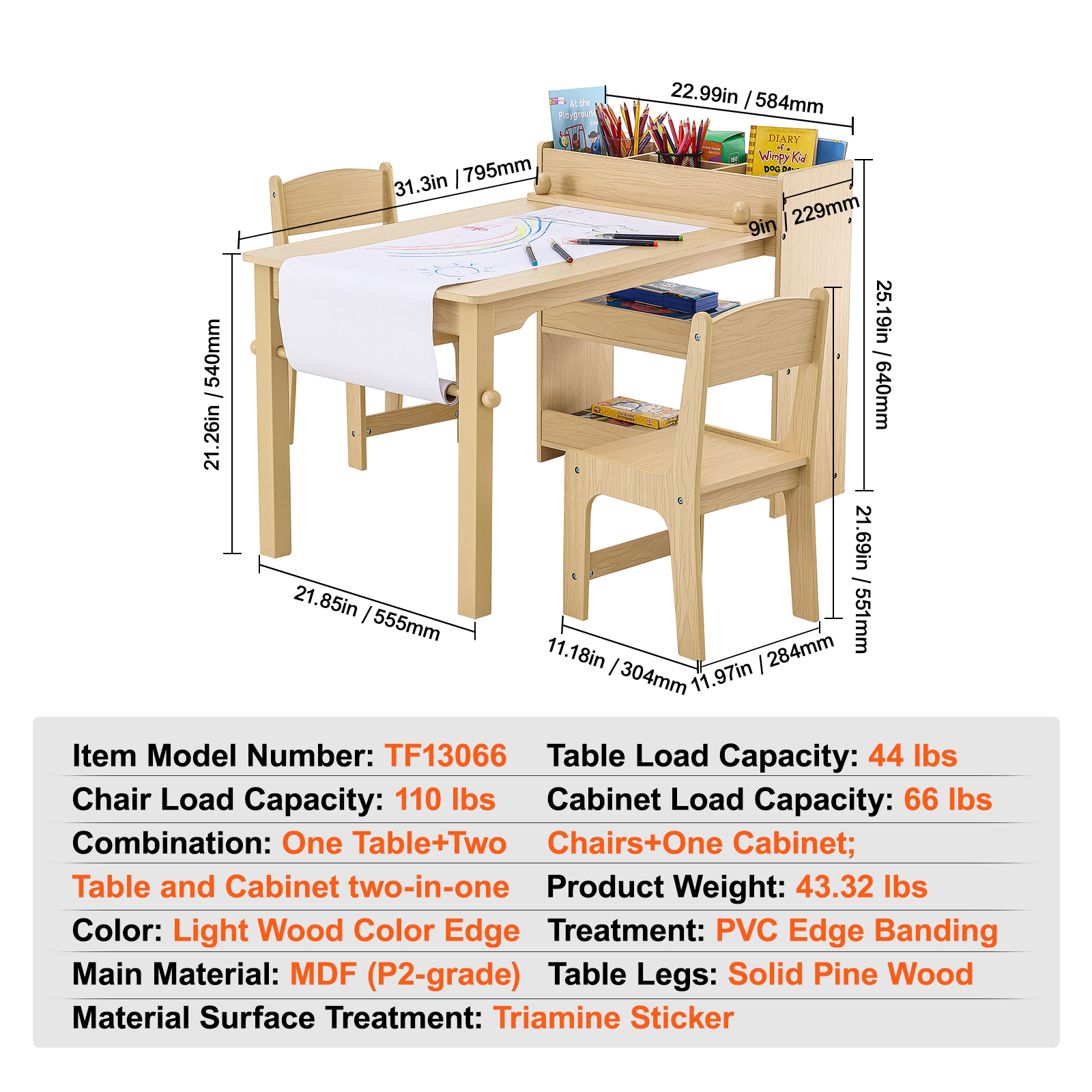 Kids Table and 2/4 Chairs/Bench Set Wooden/Toddler/Height Adjustable Craft - Picture 45 of 62
