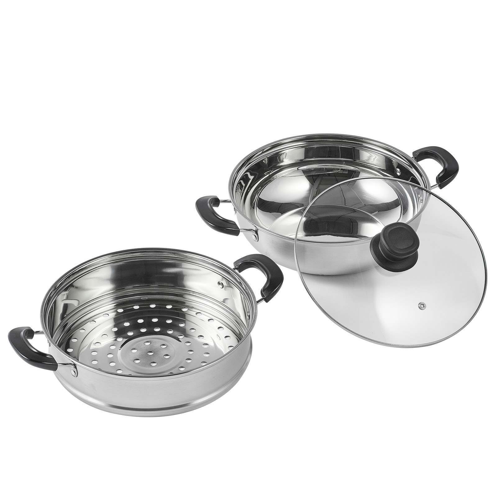 VEVOR Steamer Pot Cooking Pot with 3QT Stock Pot & Vegetable Steamer - Imagen 25 de 46