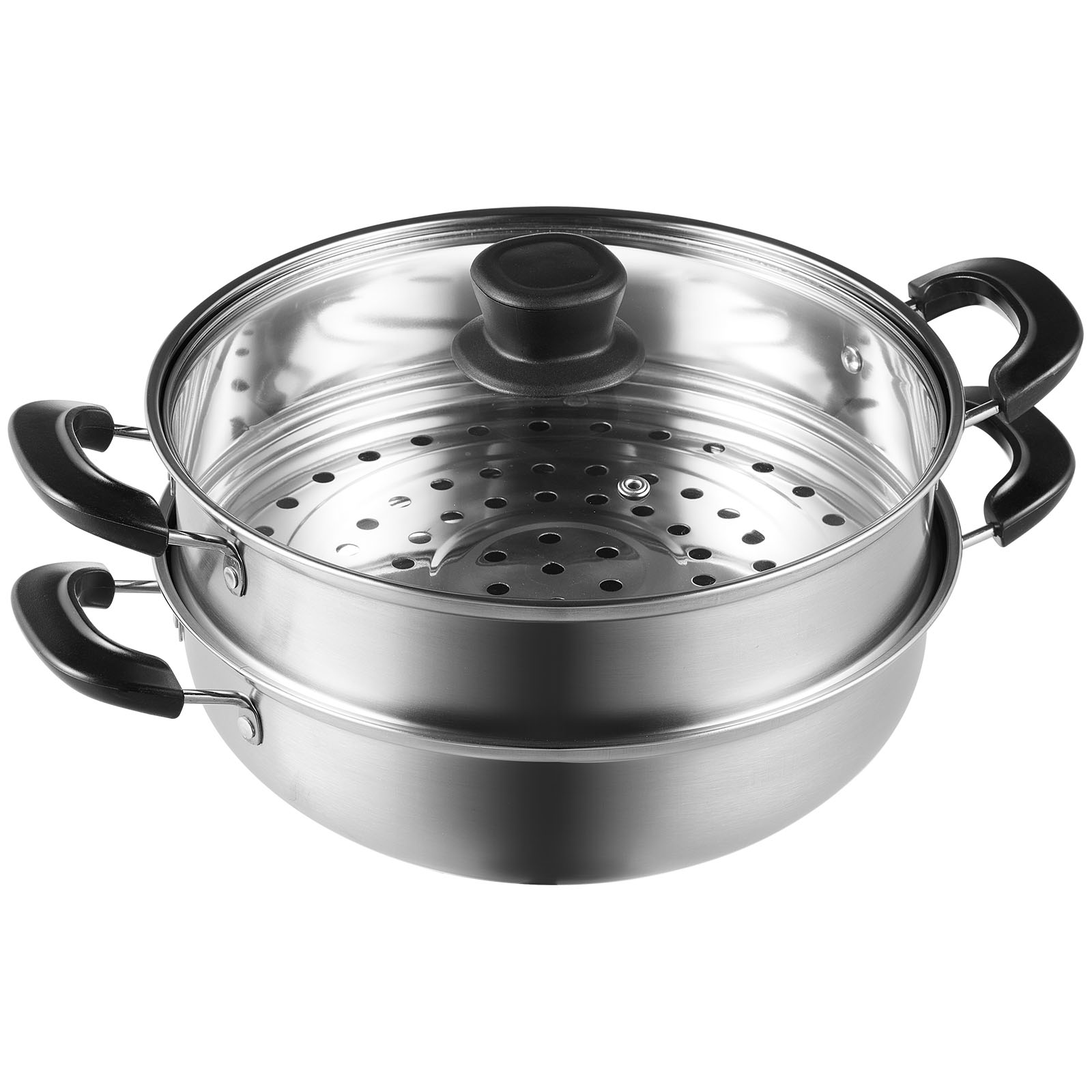 VEVOR Steamer Pot Cooking Pot with 3QT Stock Pot & Vegetable Steamer - Imagen 33 de 46