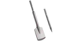 VEVOR SDS Max Clay Spade and Tile Thinset Removal Tool with Bull Point Hammer Steel Chisel Bit 17" x 4.3"