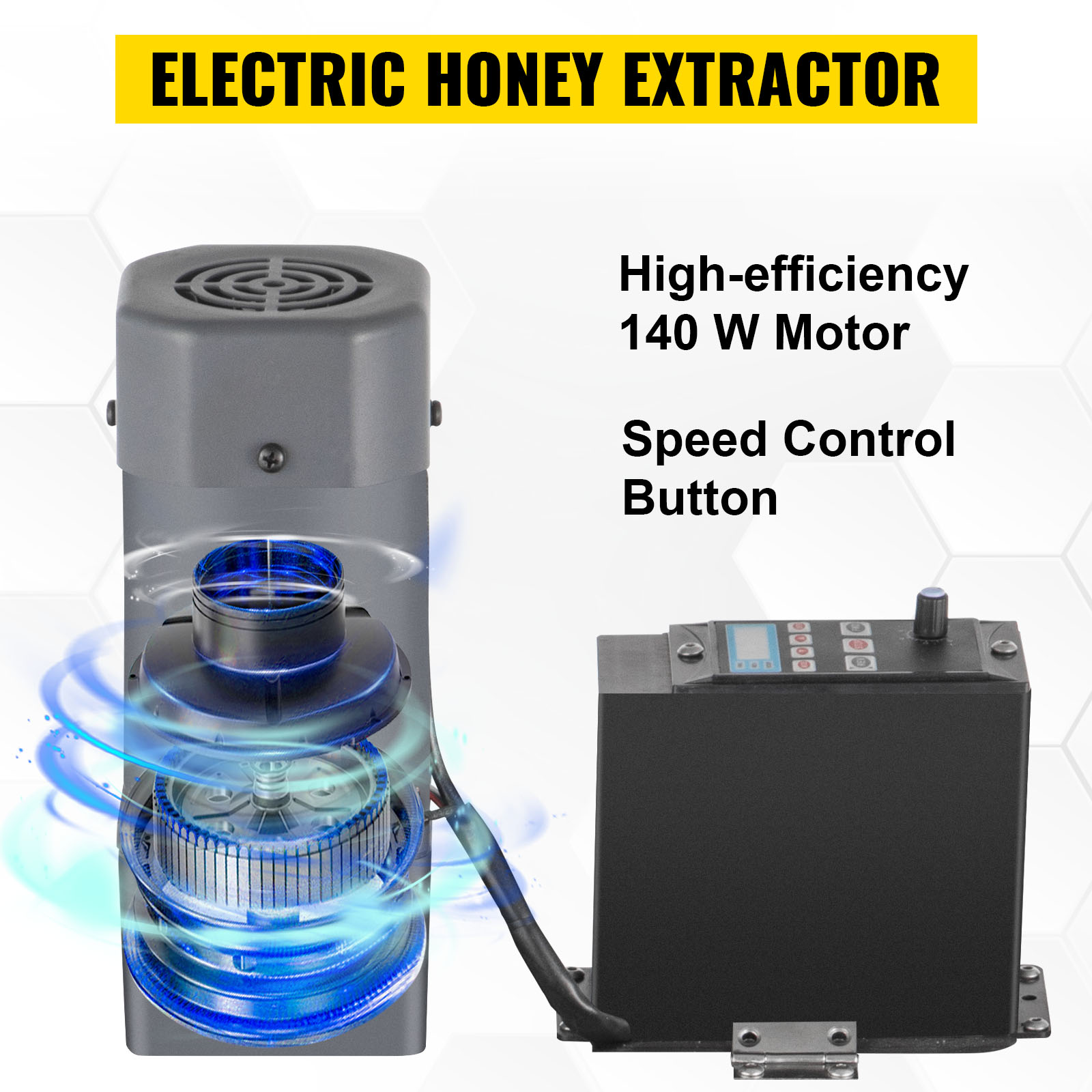 VEVOR Electric Honey Extractor, 8 Frame Beekeeping Extraction，Only 4 ...