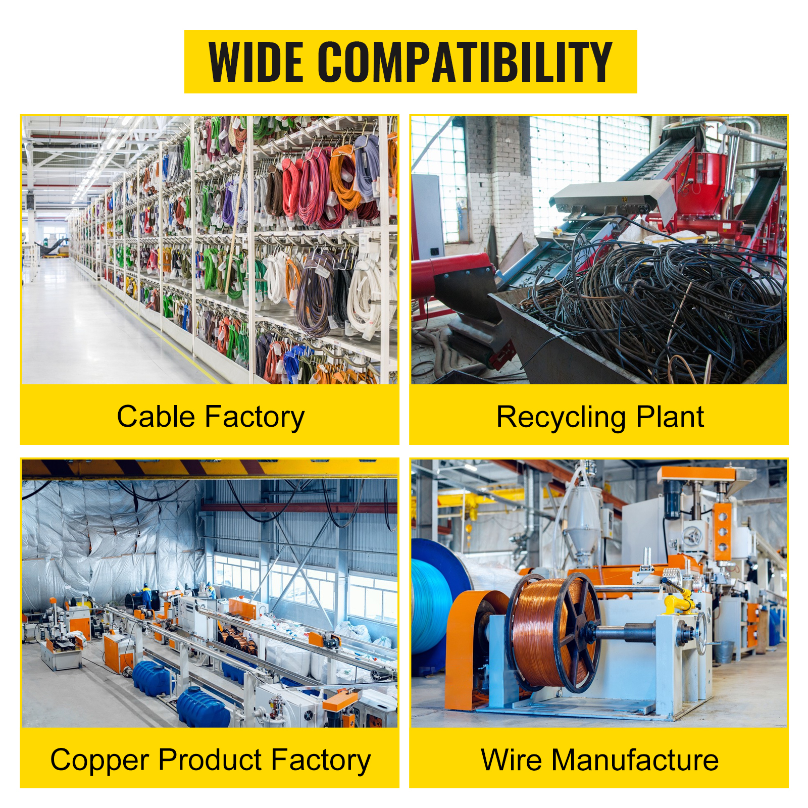 VEVOR Cable Wire Stripping Machine 0.06 inch -1.5 inch,Portable Powered Wire Stripper Machine 11 Channels 10 Blades,Automatic Wire Stripping Tool 75ft/minute,for Recycling Copper Wire