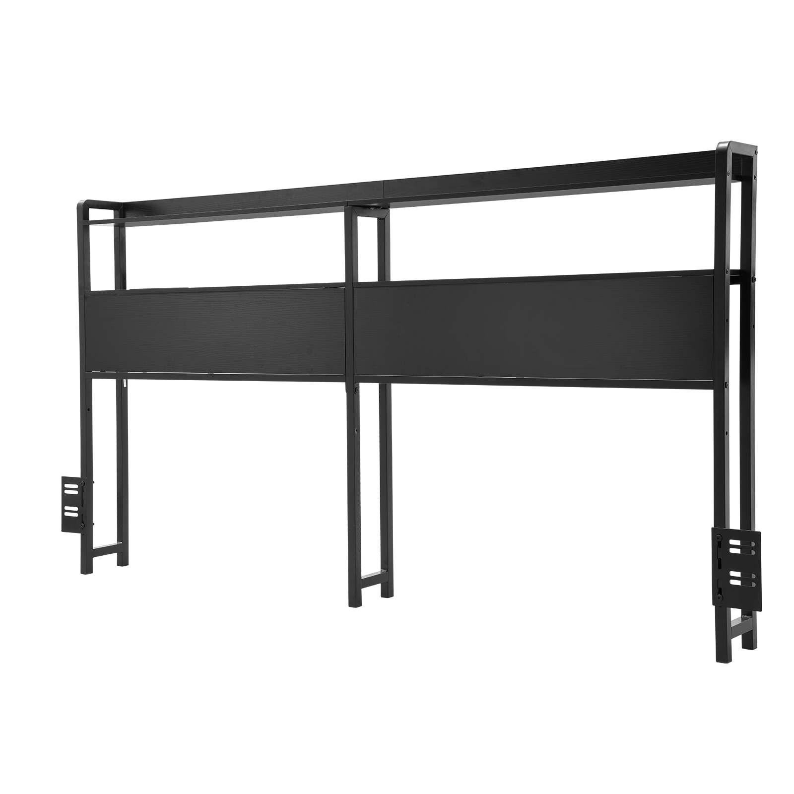 Uimoso Headboard Bed Head Board with 2 Shelves & LED Light - Picture 36 of 50