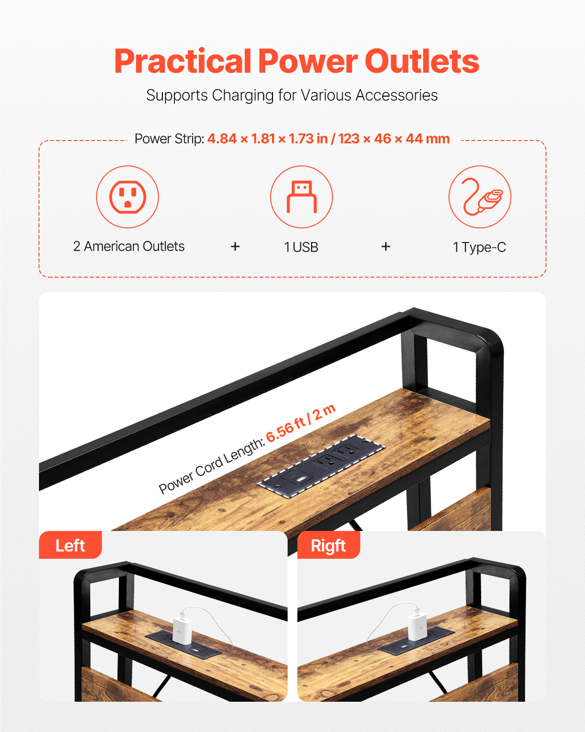 Uimoso Headboard Bed Head Board with 2 Shelves & LED Light - Picture 40 of 50