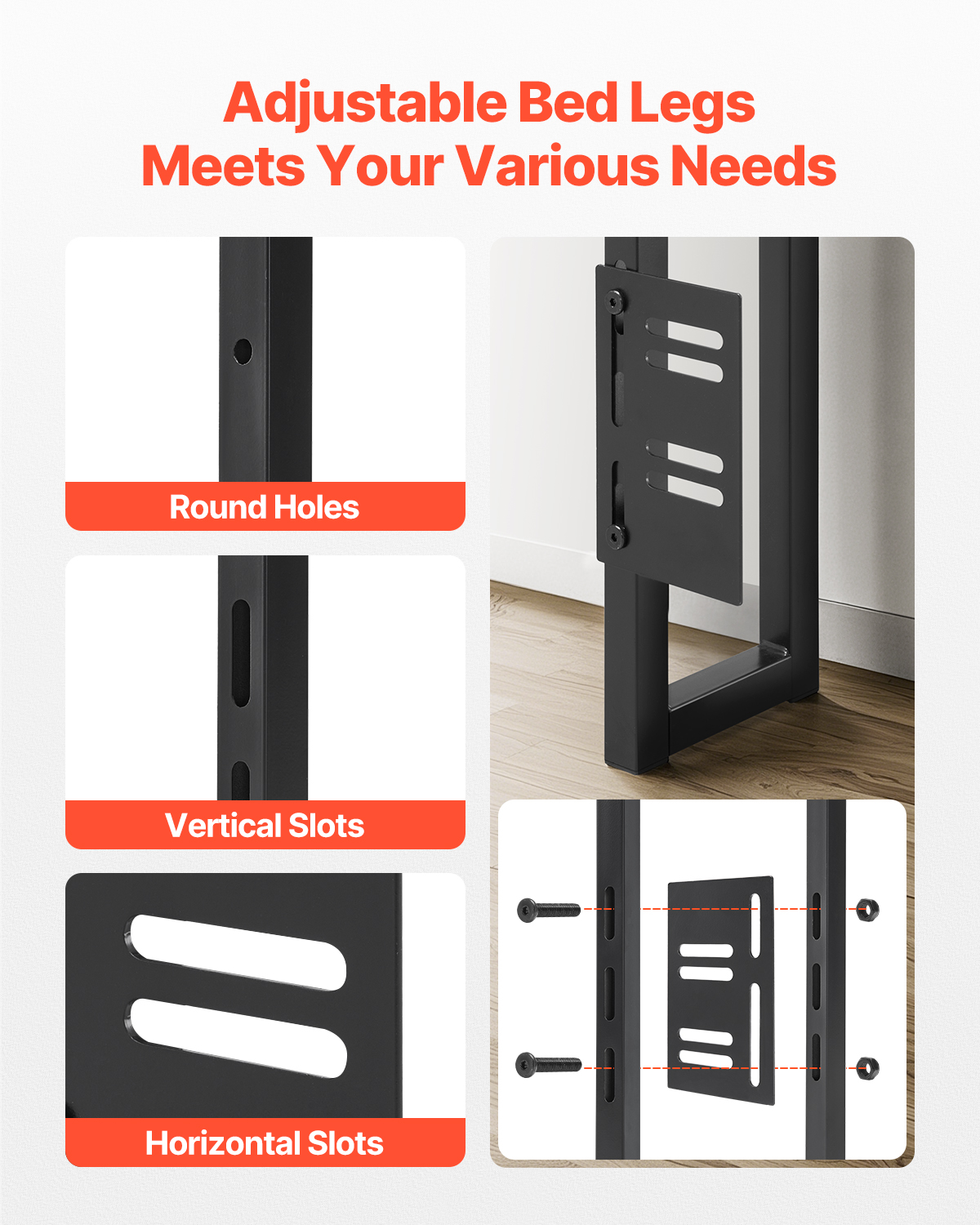 Uimoso Headboard Bed Head Board with 2 Shelves & LED Light - Picture 44 of 50