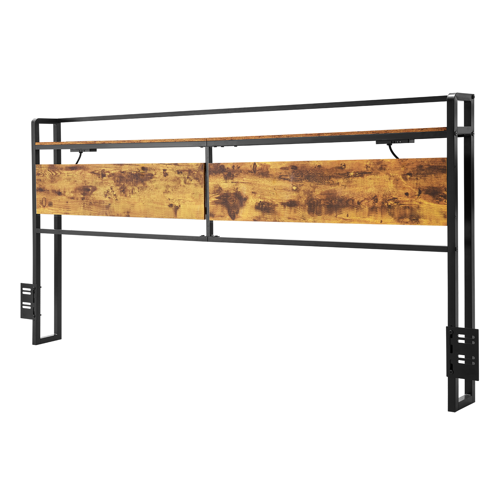 Uimoso Headboard Bed Head Board with 2 Shelves & LED Light - Picture 47 of 50