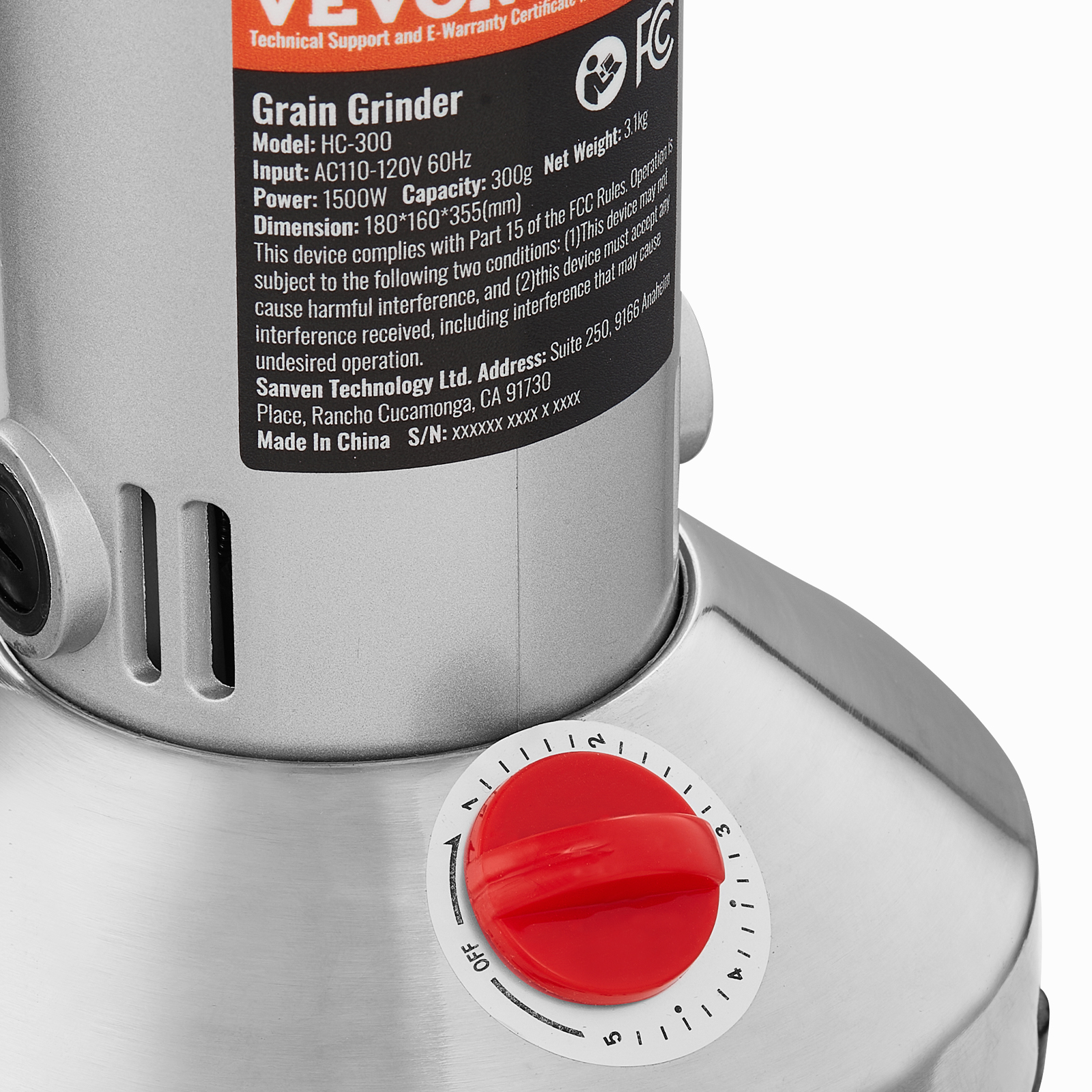 150-2500g Commercial Spice Grinder Electric Grain Mill Grinder High Speed - Picture 25 of 170