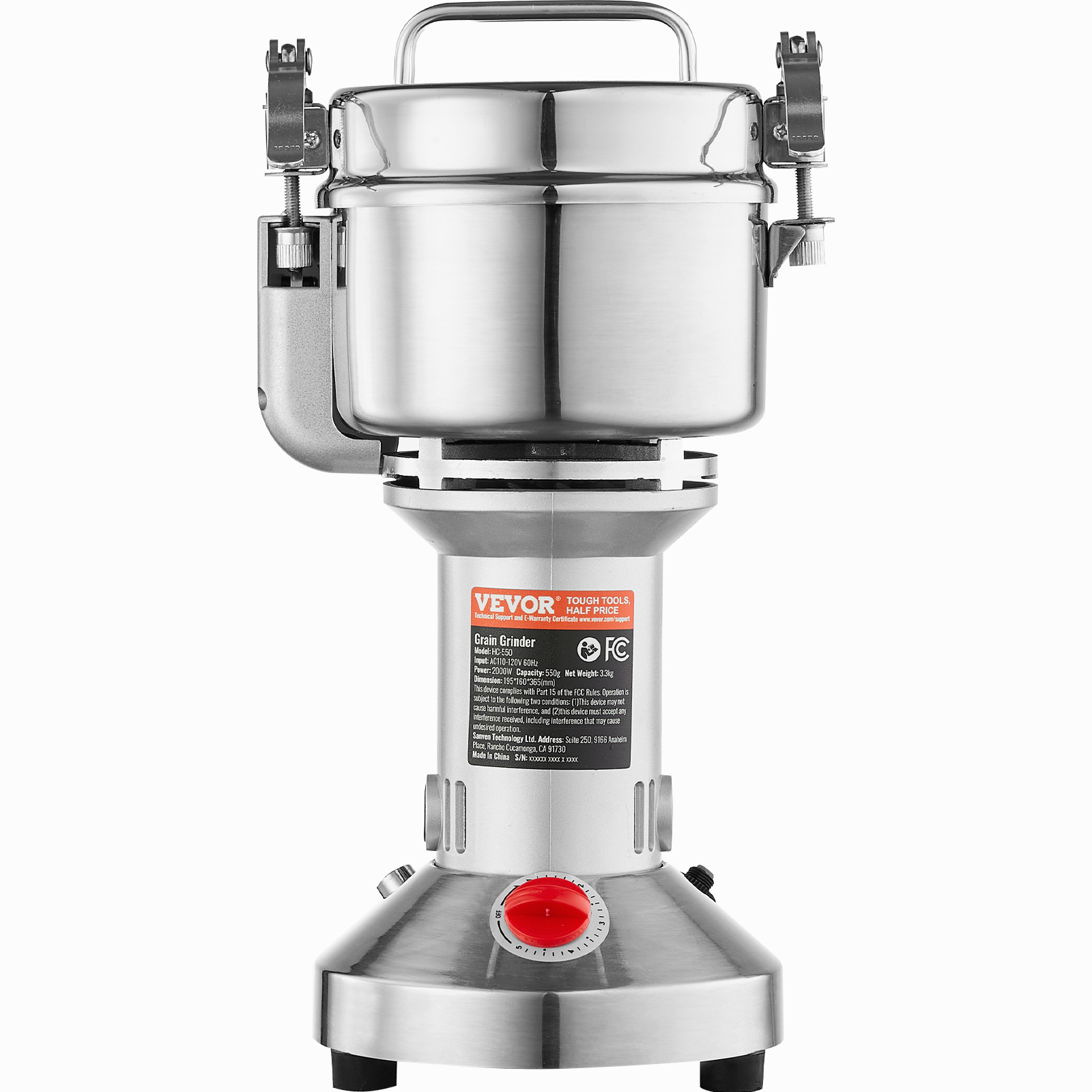 150-2500g Commercial Spice Grinder Electric Grain Mill Grinder High Speed - Picture 35 of 170