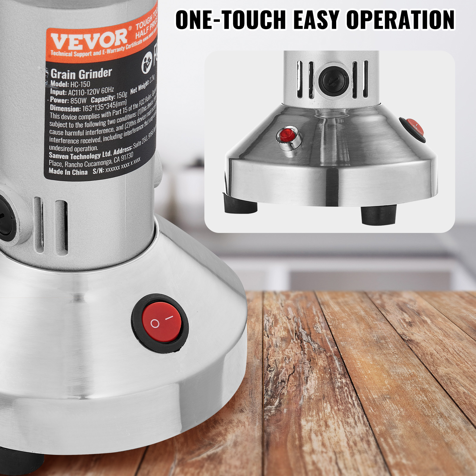 150-2500g Commercial Spice Grinder Electric Grain Mill Grinder High Speed - Picture 43 of 170