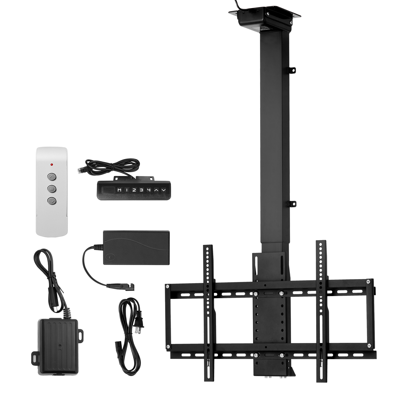 Motorized Ceiling/Wall Mount/Lift TV Mount for 32-55/65/70in Screen Adjustable - Picture 66 of 81