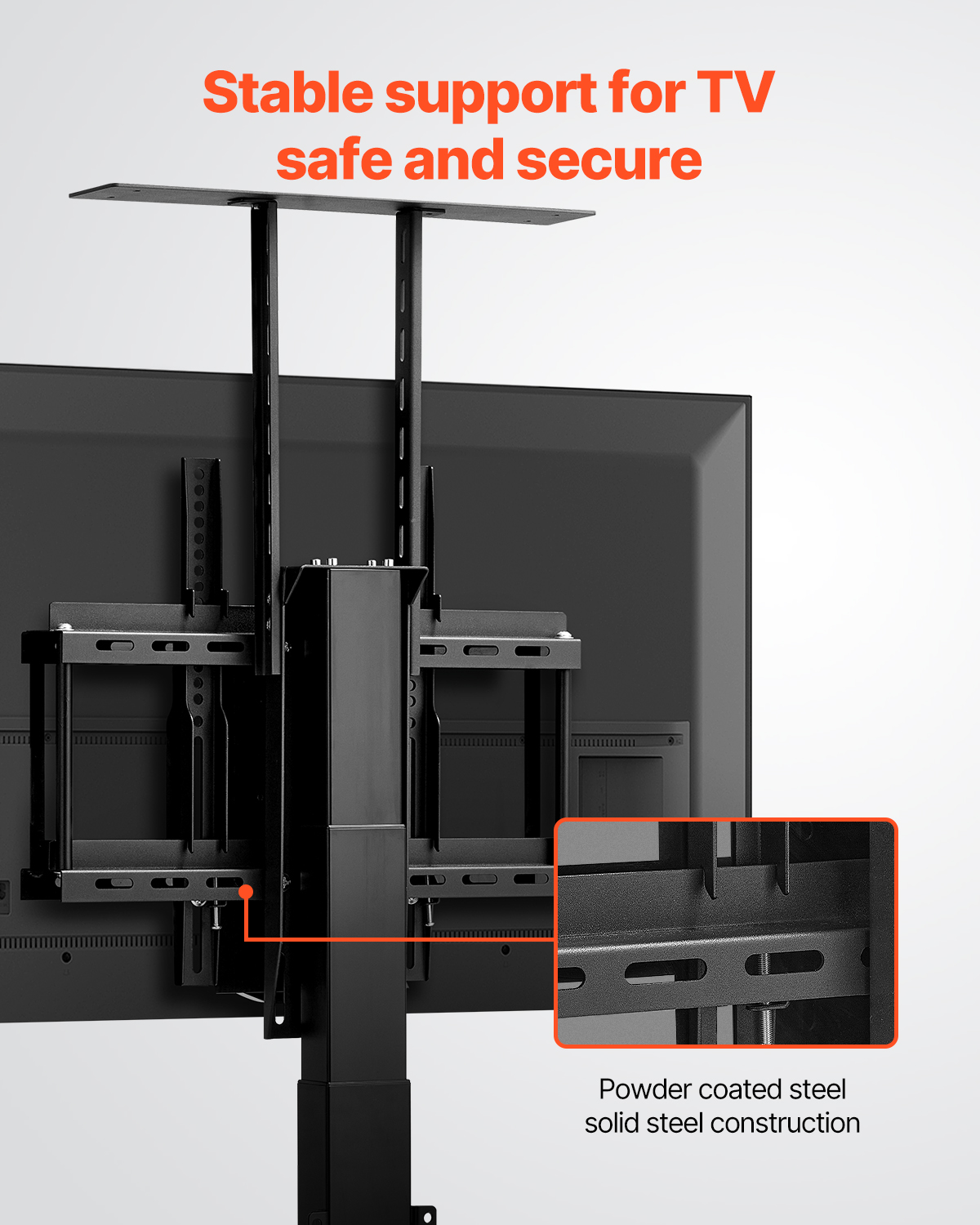 Motorized Ceiling/Wall Mount/Lift TV Mount for 32-55/65/70in Screen Adjustable - Picture 50 of 81