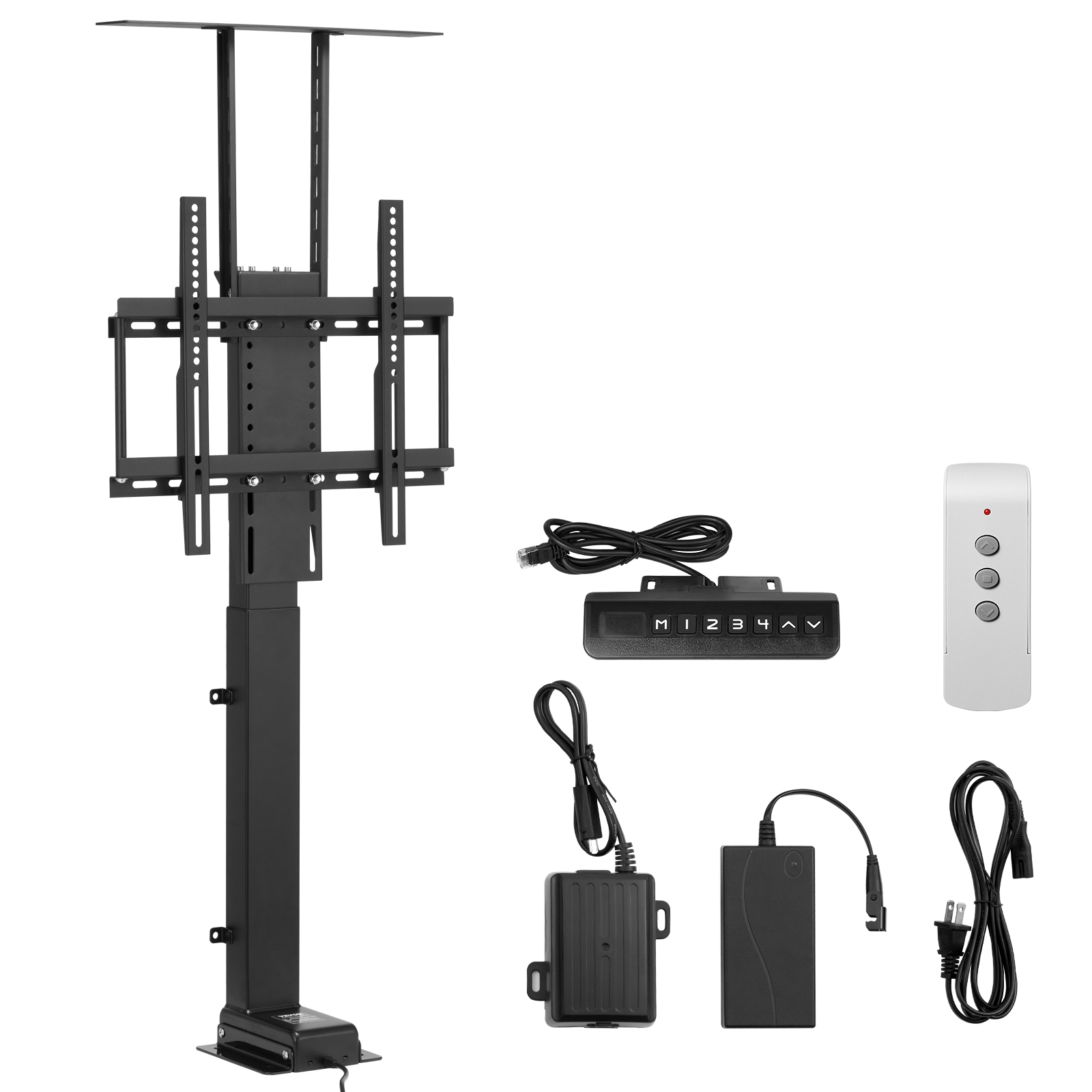 Motorized Ceiling/Wall Mount/Lift TV Mount for 32-55/65/70in Screen Adjustable - Picture 55 of 81