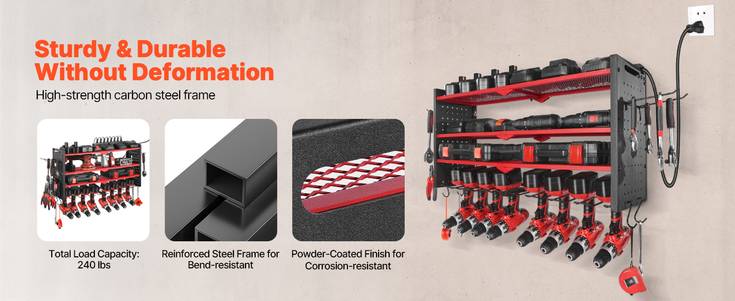 steel construction tool organizer