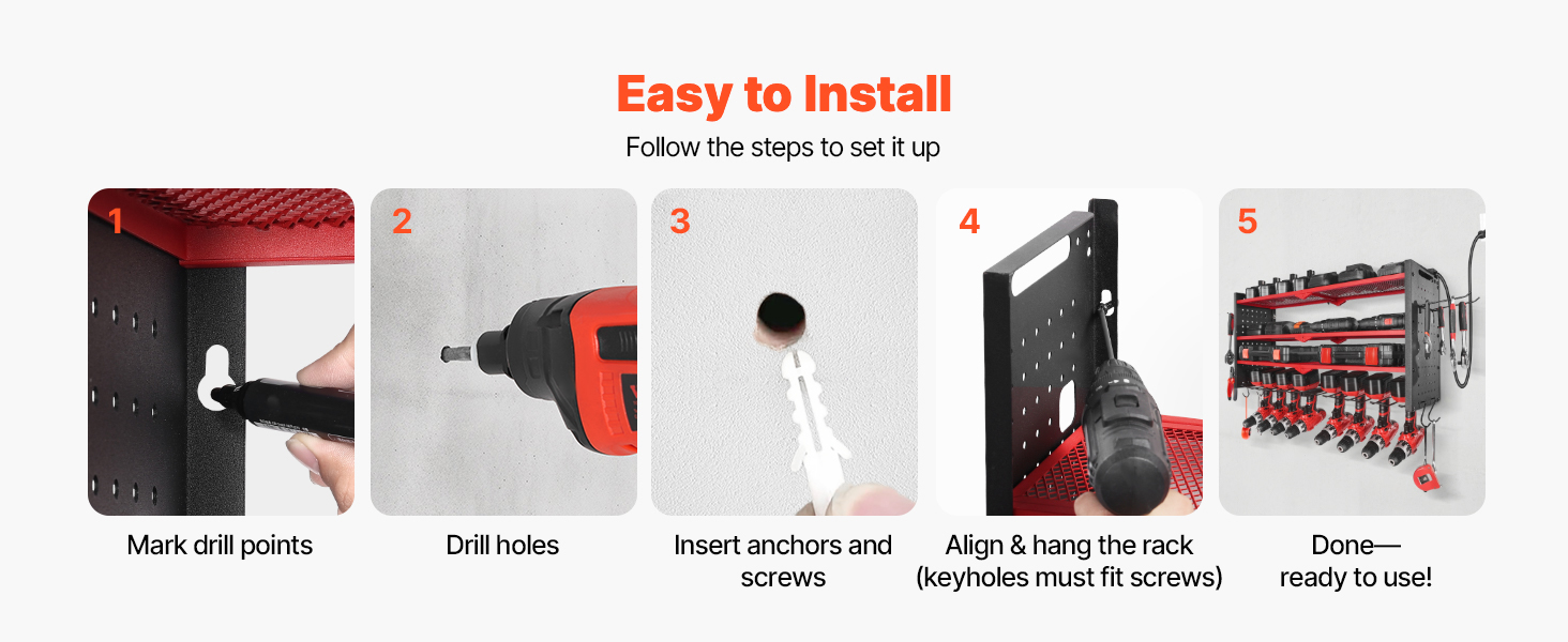 easy installation wall mounting kit