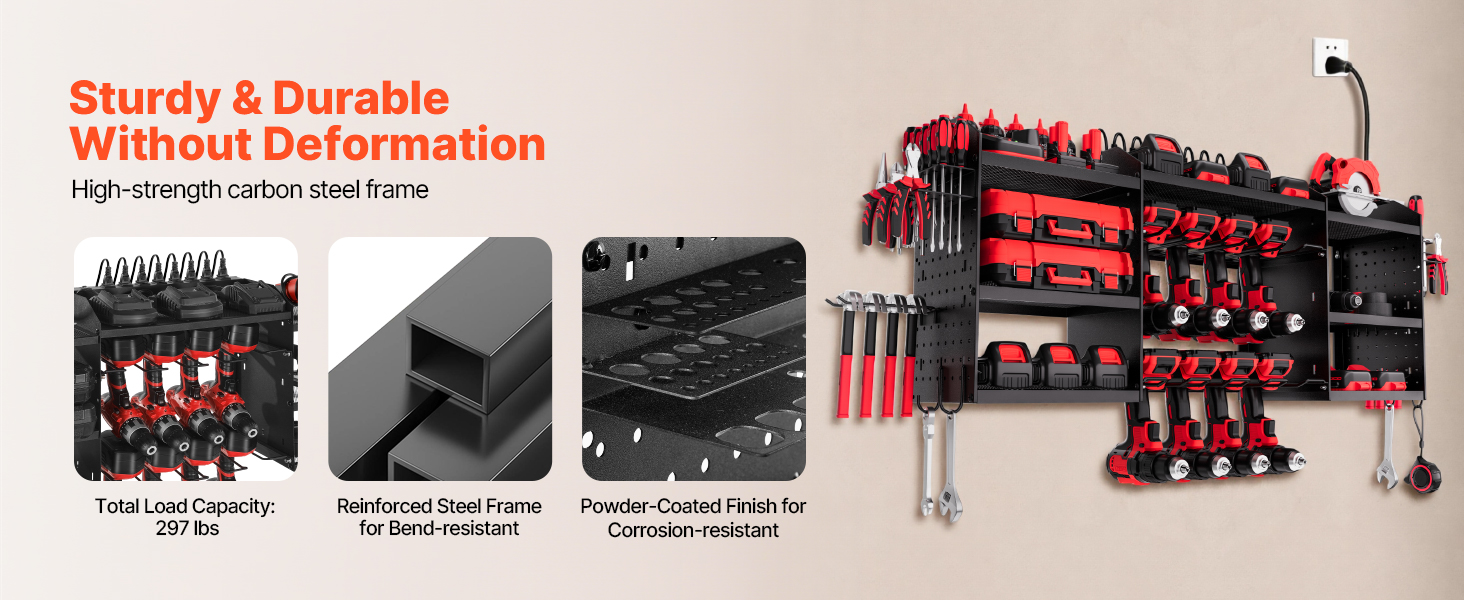 steel tool organizer frame
