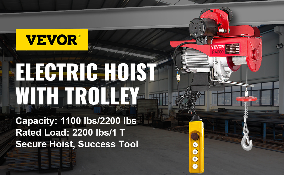 TORSO Elektrische Laufkatze für Seilwinde 1000kg HC0800E mit  Best-Preis-Garantie —  TP Profishop GmbH