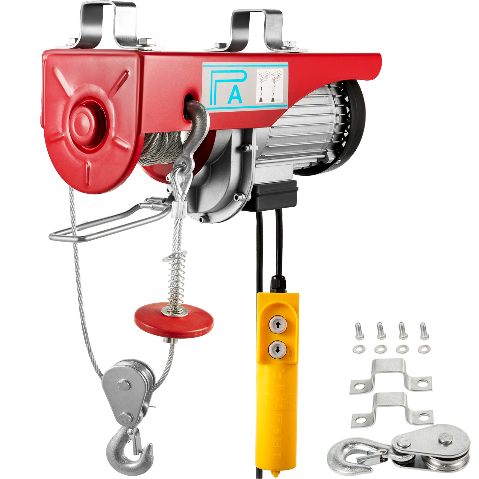 Lift electric hoist,1100 lbs/500 kg,39.4 ft/12 m