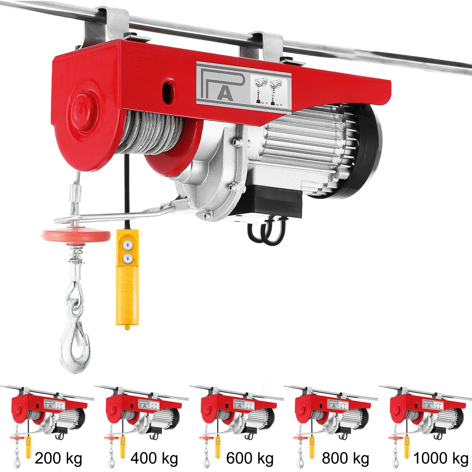 Lift electric hoist,1100 lbs/500 kg,39.4 ft/12 m