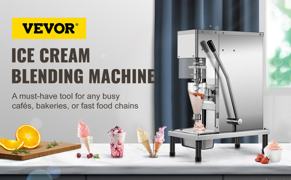 Ice Cream Machine, Desktop Multifunctional Frozen Yogurt Machine