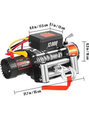 electric truck winch,12000Ibs,85ft cable steel
