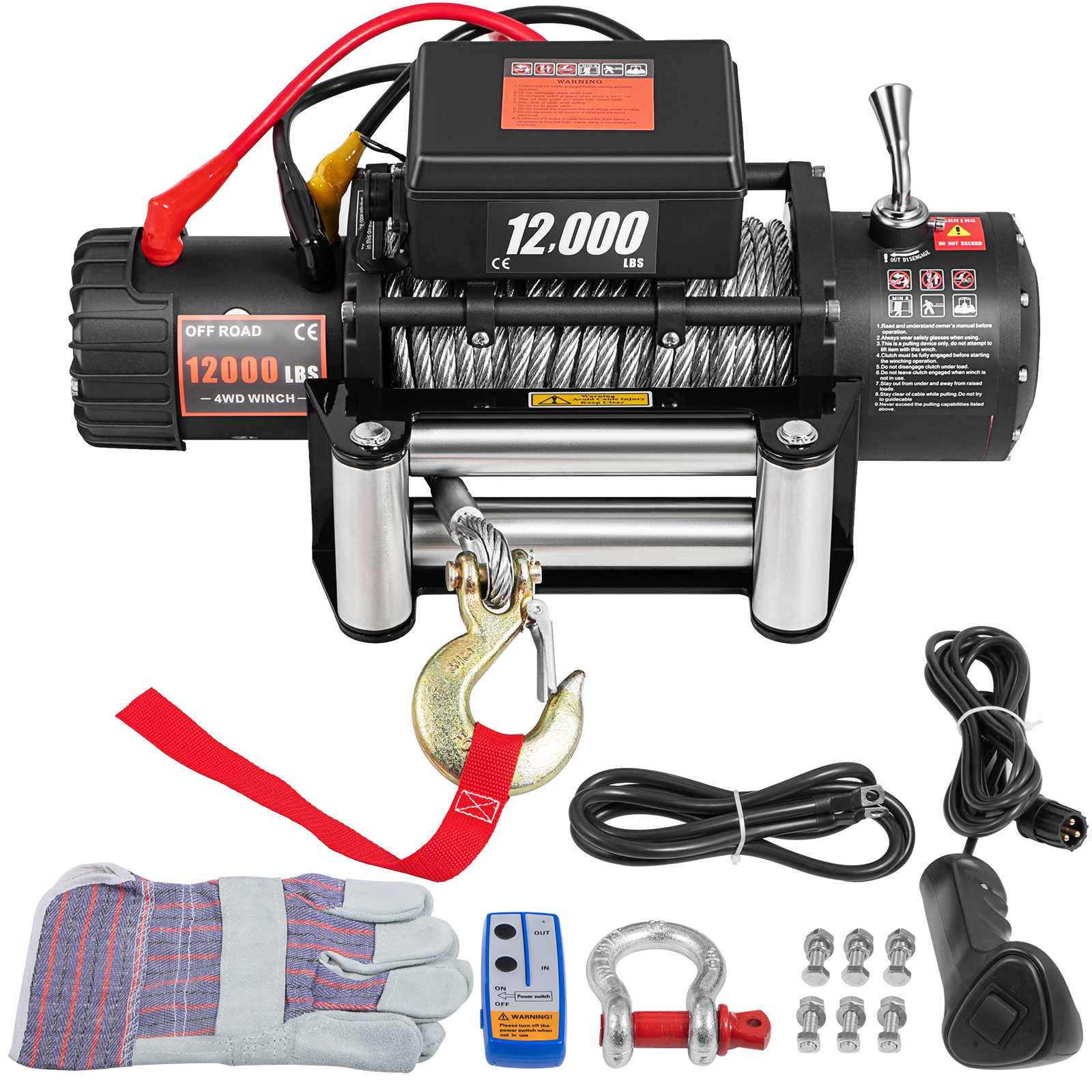 electric truck winch,4500lbs,13m