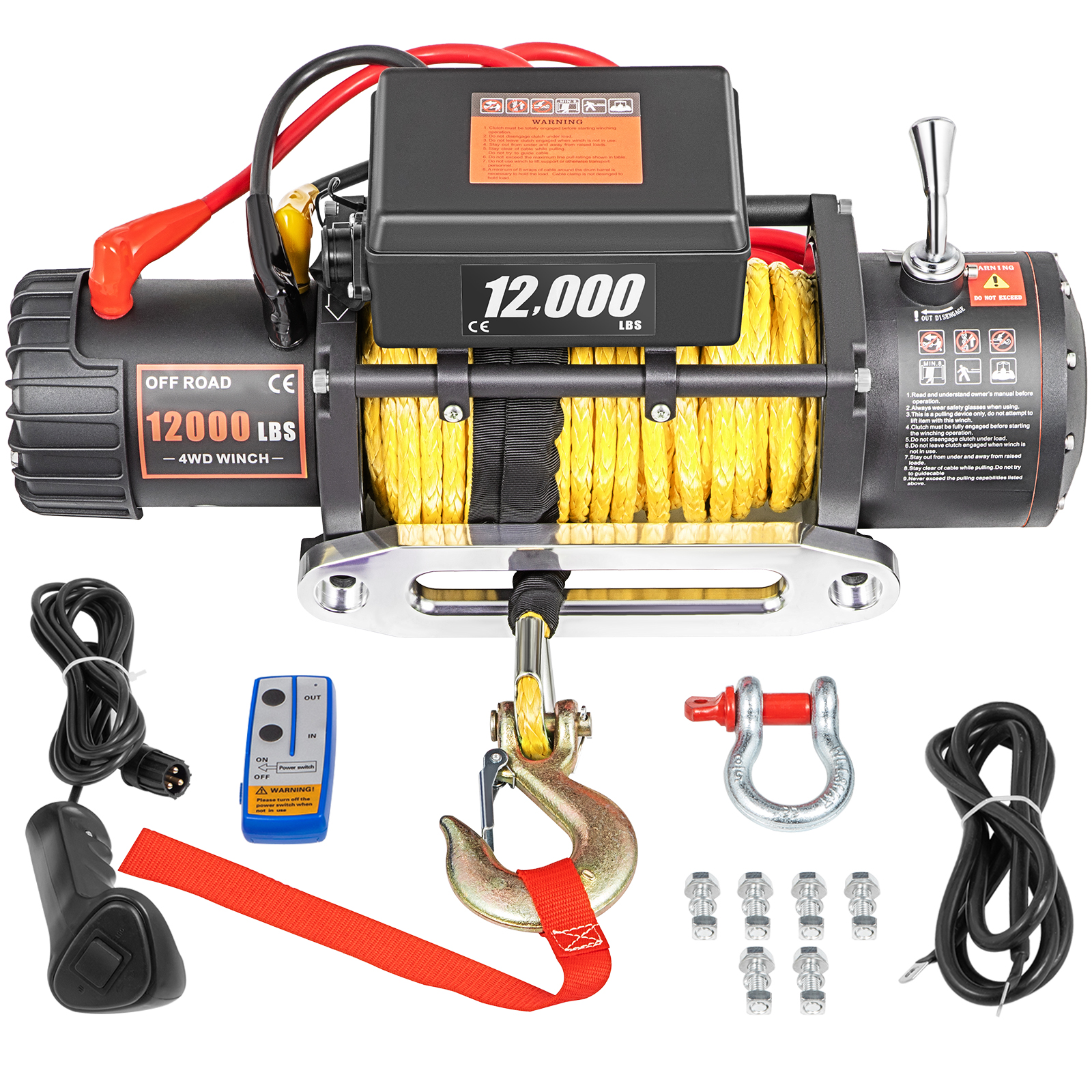 electric truck winch,4500lbs,13m