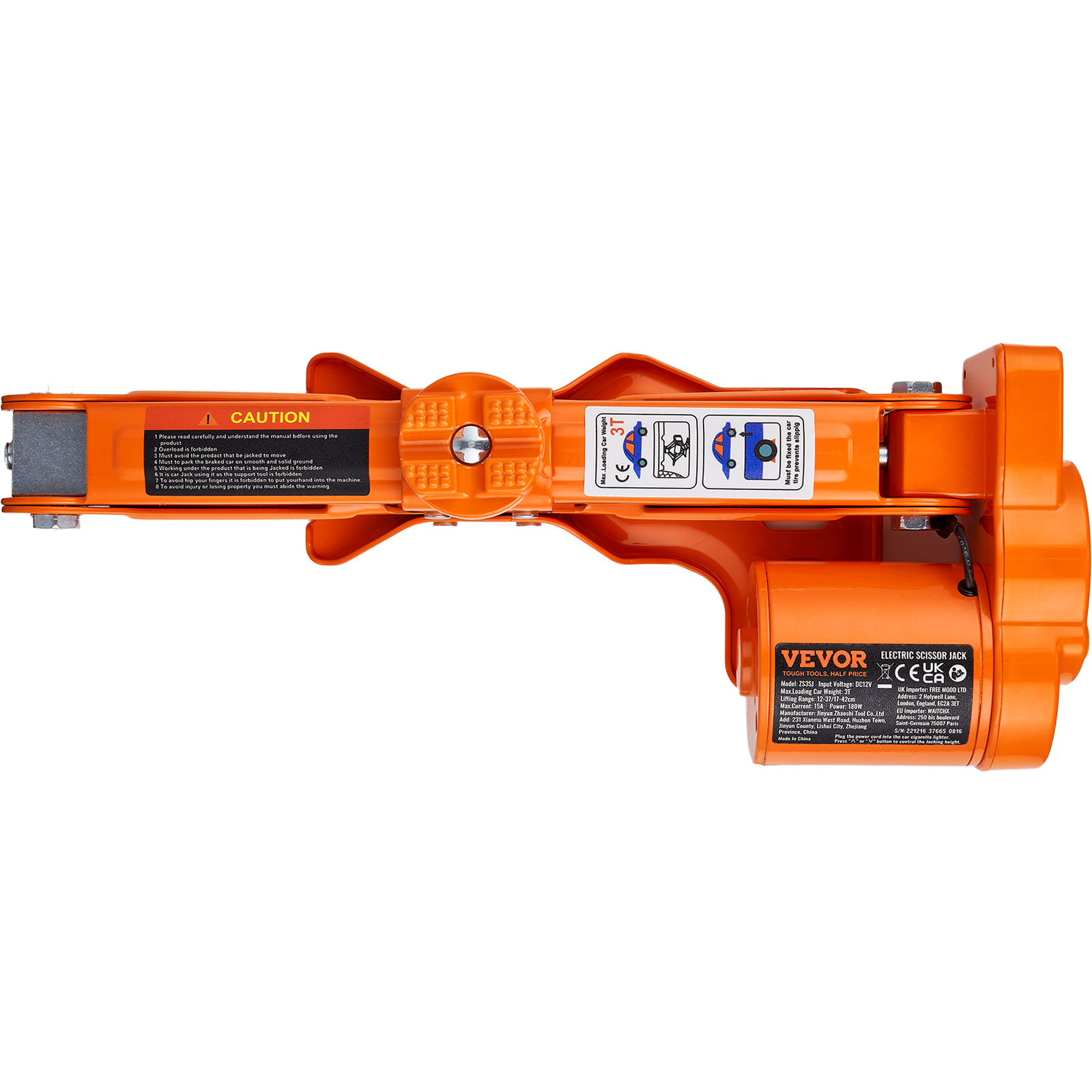 VEVOR Electric Car Jack – 3 Or 5 Ton Hydraulic Scissor Floor Jack With Power Options