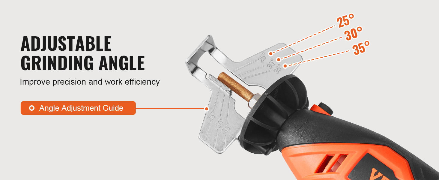 VEVOR Electric Chainsaw Sharpener Kit, 35000RPM Electric Handheld Saw