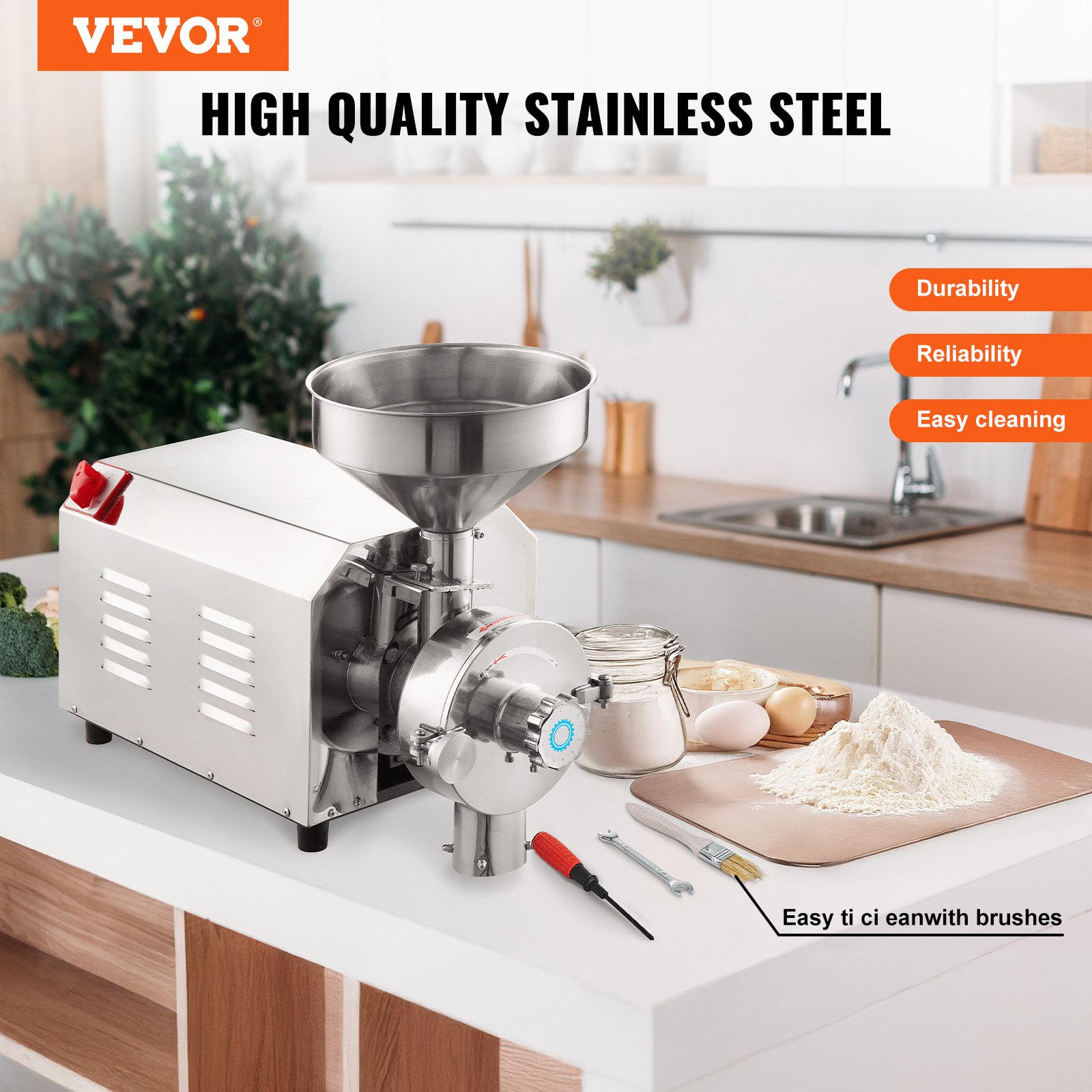 150-2500g Commercial Spice Grinder Electric Grain Mill Grinder High Speed - Picture 160 of 170