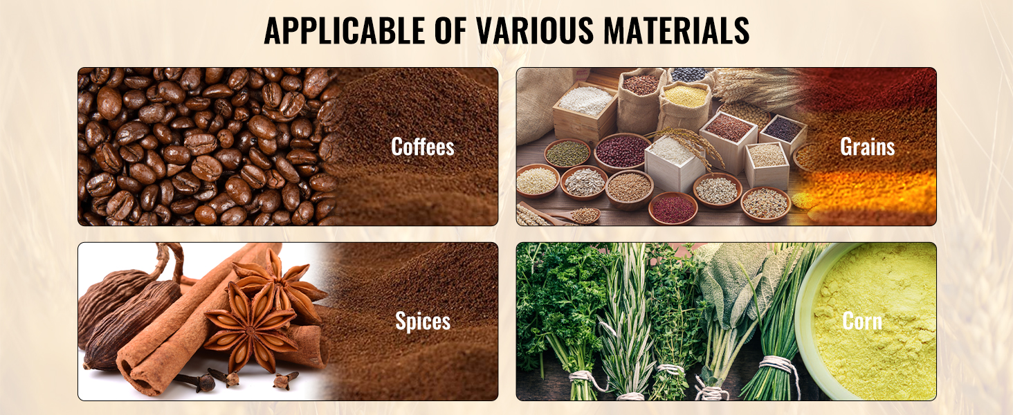 Elektrische Getreidemühle 3000W Maismühle Gewürzmühle 50 kg/h Pulvermaschine Grain Mill Grinder A100 2.2