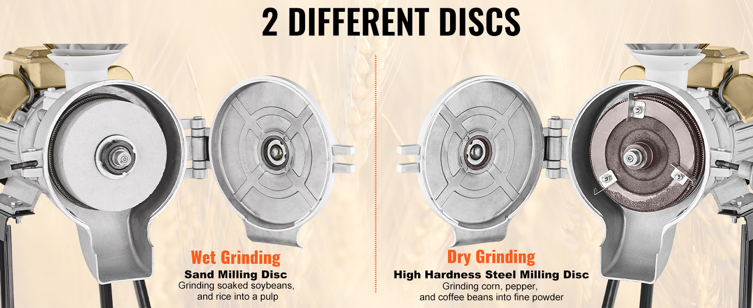 Elektrische Getreidemühle 3000W Maismühle Gewürzmühle 50 kg/h Pulvermaschine Grain Mill Grinder A100 2.3