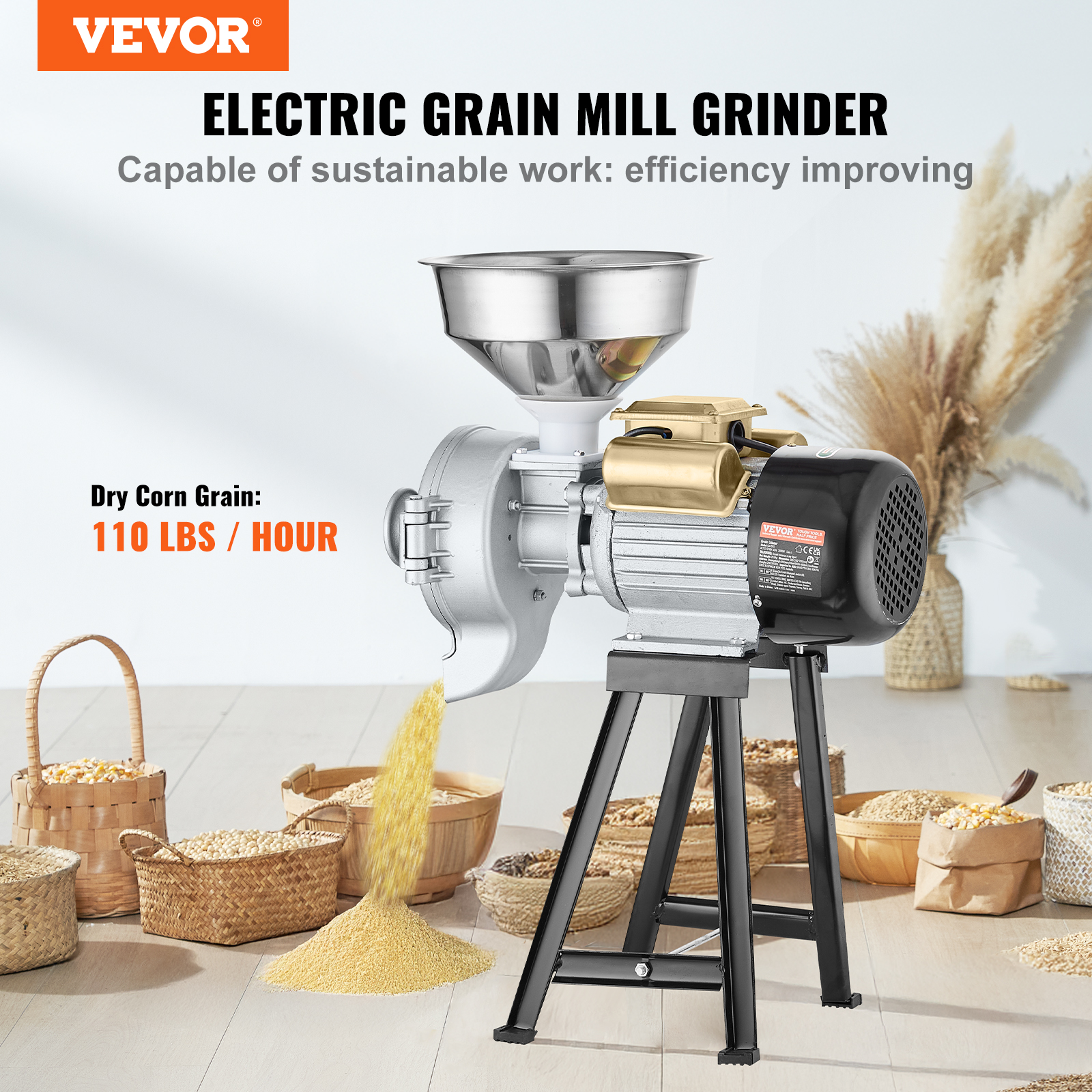 150-2500g Commercial Spice Grinder Electric Grain Mill Grinder High Speed - Picture 136 of 170