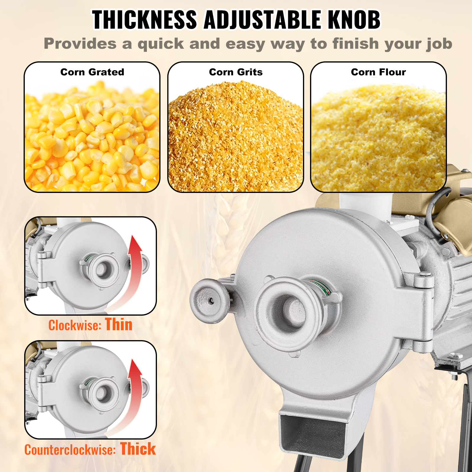 150-2500g Commercial Spice Grinder Electric Grain Mill Grinder High Speed - Picture 139 of 170