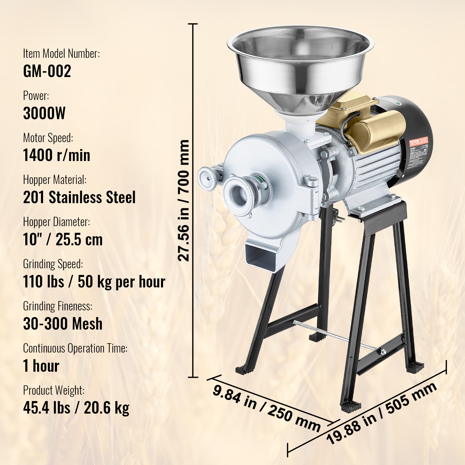 150-2500g Commercial Spice Grinder Electric Grain Mill Grinder High Speed - Picture 141 of 170