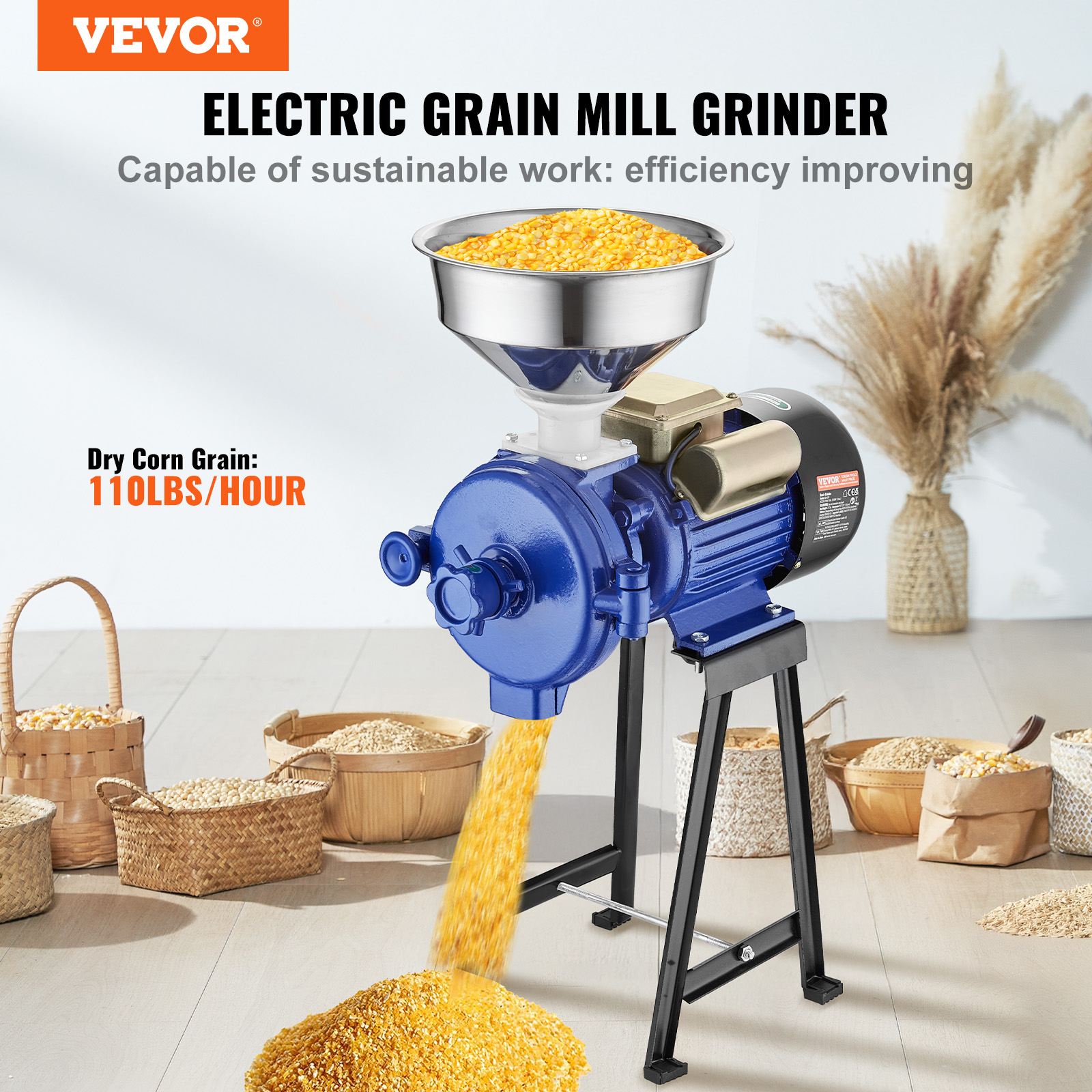 150-2500g Commercial Spice Grinder Electric Grain Mill Grinder High Speed - Picture 124 of 170