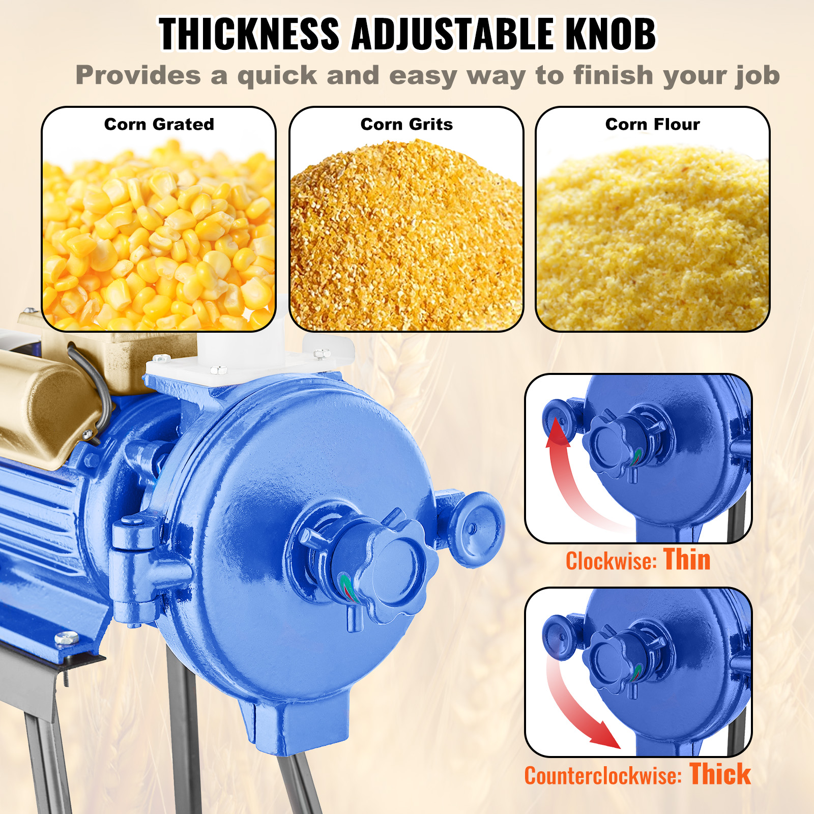 150-2500g Commercial Spice Grinder Electric Grain Mill Grinder High Speed - Picture 127 of 170