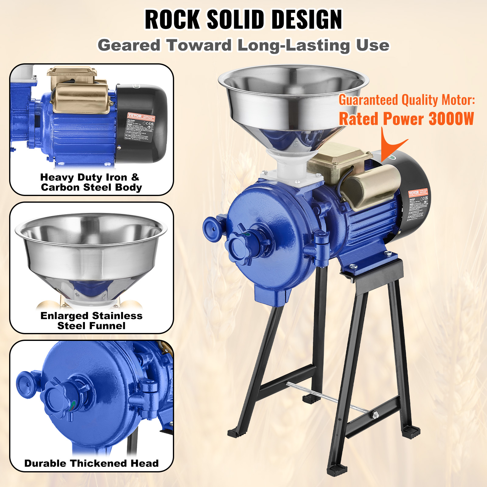 150-2500g Commercial Spice Grinder Electric Grain Mill Grinder High Speed - Picture 128 of 170