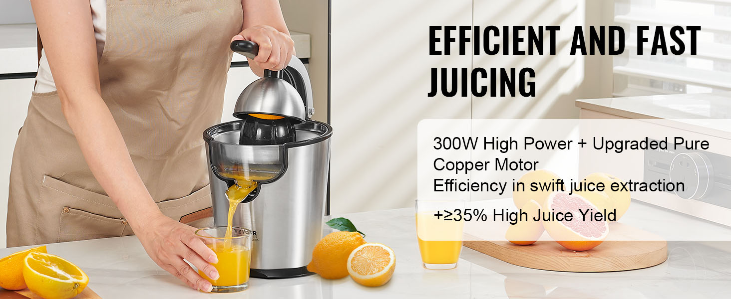 Electric Citrus Orange Juicer Squeezer Juice Maker Machine - Stainless  Steel