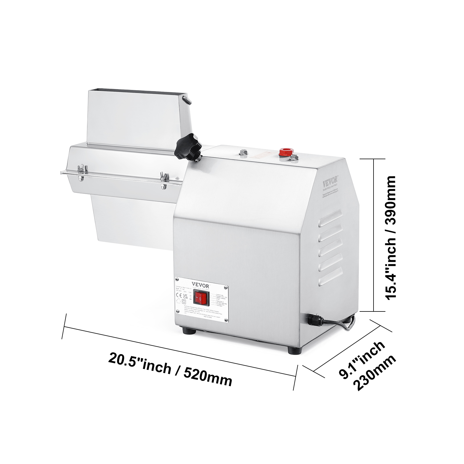 VEVOR Attendrisseur De Viande Manuel En Acier Inoxydable Machine A
