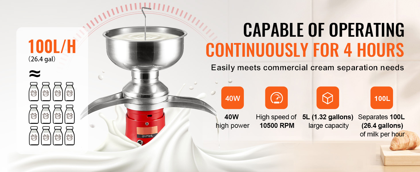 Electric Cream Separator A100 2.2w