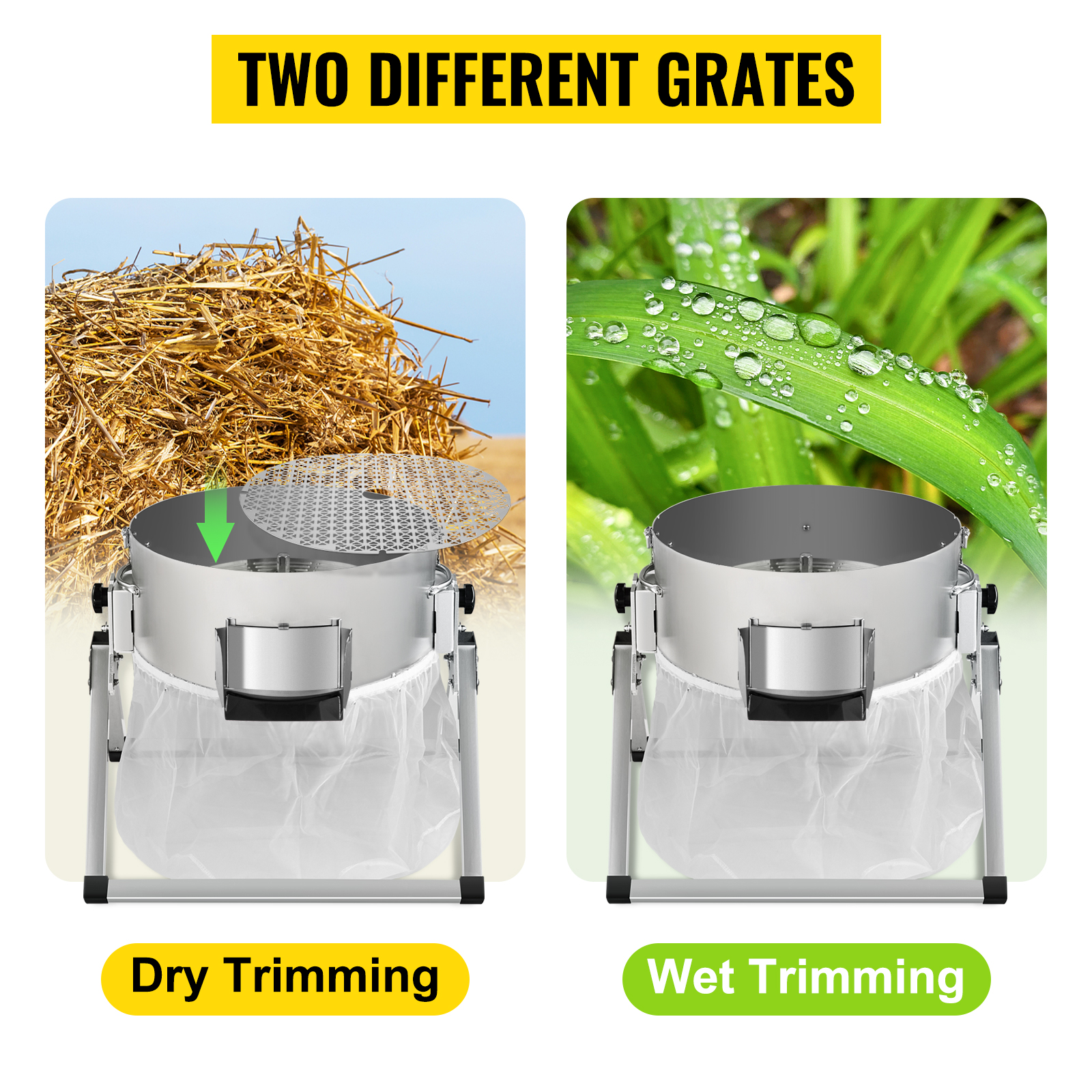 VEVOR Bud Leaf Trimmer, 16 inch Electric and Manual Hydroponic Dry or