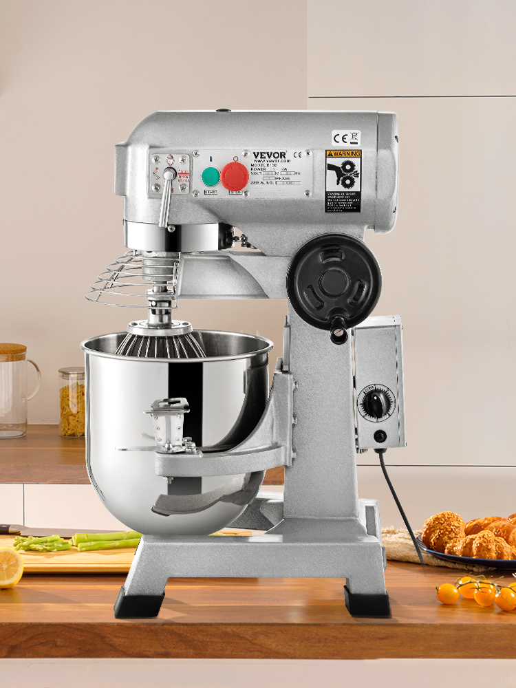 Description Picture 4 of itemVEVOR Commercial Stand Mixer,10Qt Stainless Steel Bowl,450W Heavy Duty Electric Food Mixer w/3 Speeds Adjustable 113/184/341 RPM