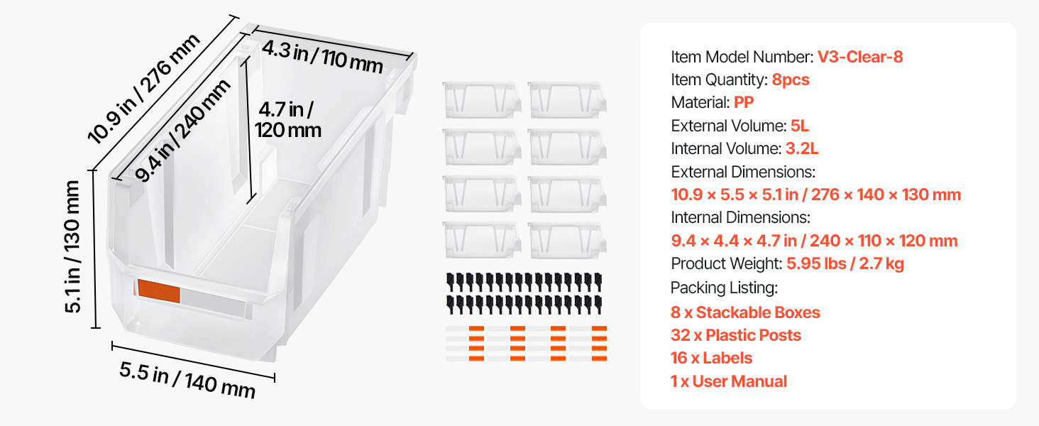 transparent bins option