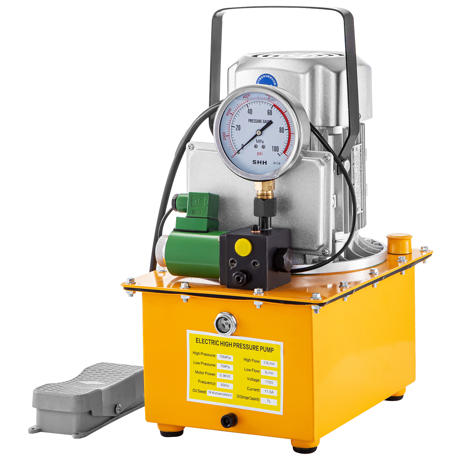 VEVOR ELECTRIC HYDRAULIC Pump 750W Single/Double Acting Solenoid/Manual