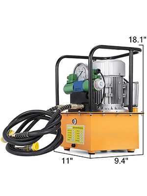 sujrtuj Pompe hydraulique électrique 220 V 750 W 700 bar 7 l Valve manuelle Pompe  hydraulique électrique 1400 tr/min : : Commerce, Industrie et  Science