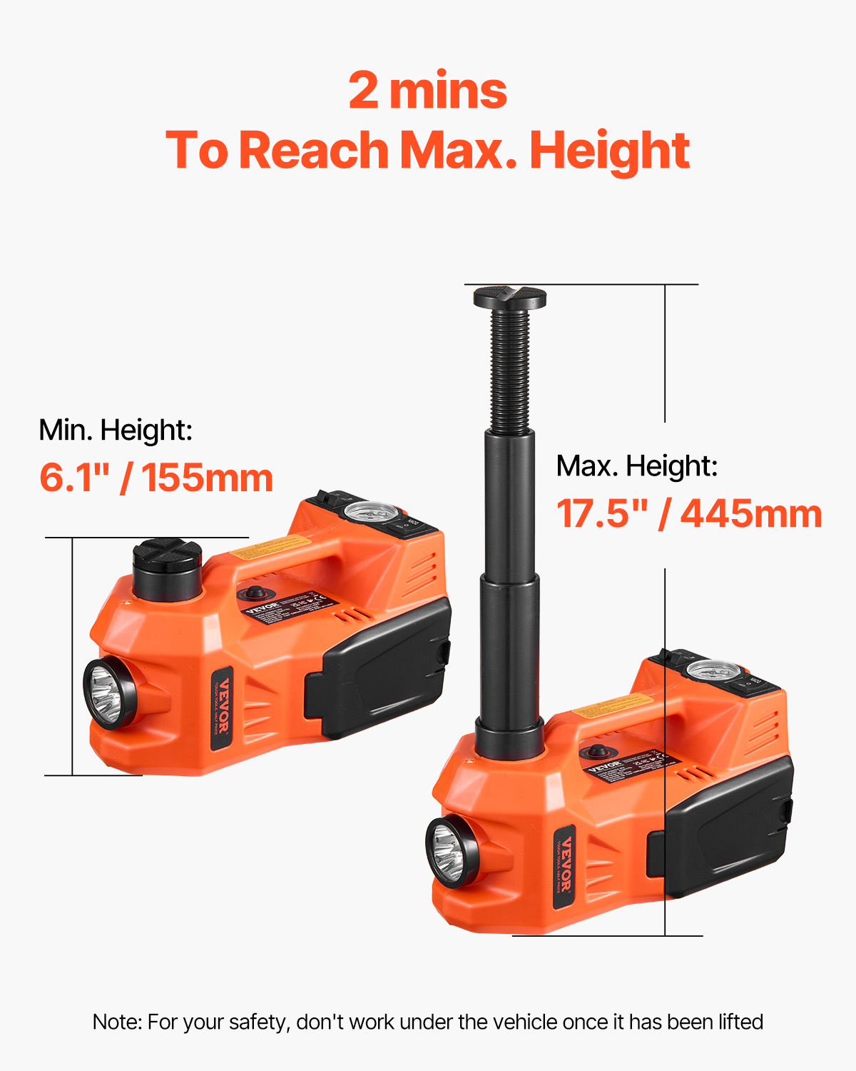 Electric Car Jack 5/15T Portable Jack Kit w/Impact Wrench and Remote Control - Picture 63 of 80