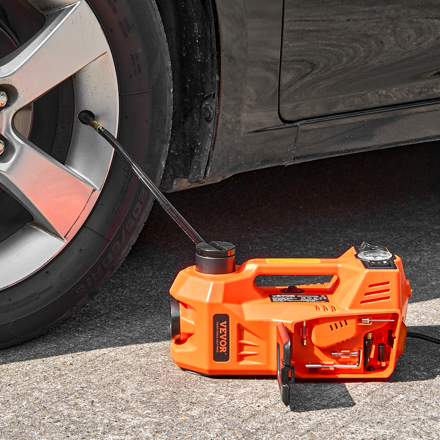 Electric Car Jack 5/15T Portable Jack Kit w/Impact Wrench and Remote Control - Picture 67 of 80